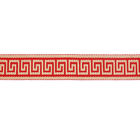 Eco Friendly Greek Polyester 42mm Jacquard Ribbon Trim